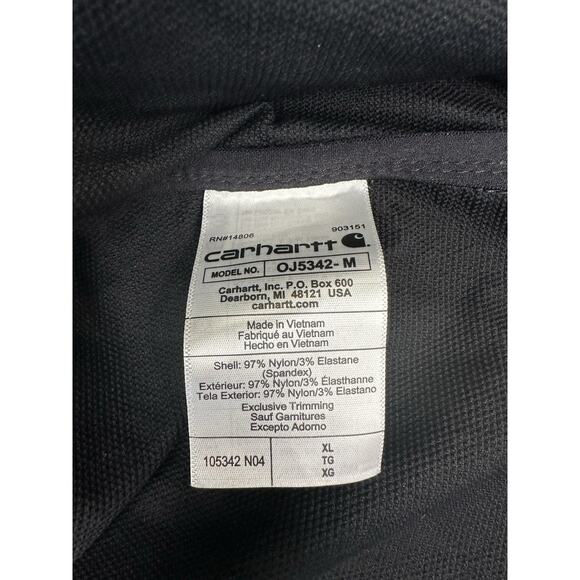 Carhartt Jacket Mens Size XL Super Dux Relaxed Fit Rain Defender Zipper Black - Picture 9 of 9